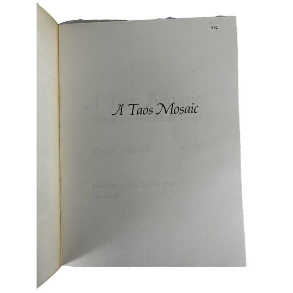 A TAOS MOSAIC PORTRAIT OF A NEW MEXICO VILLAGE By Claire Morrill 1st Ed 1973 - Picture 3 of 6